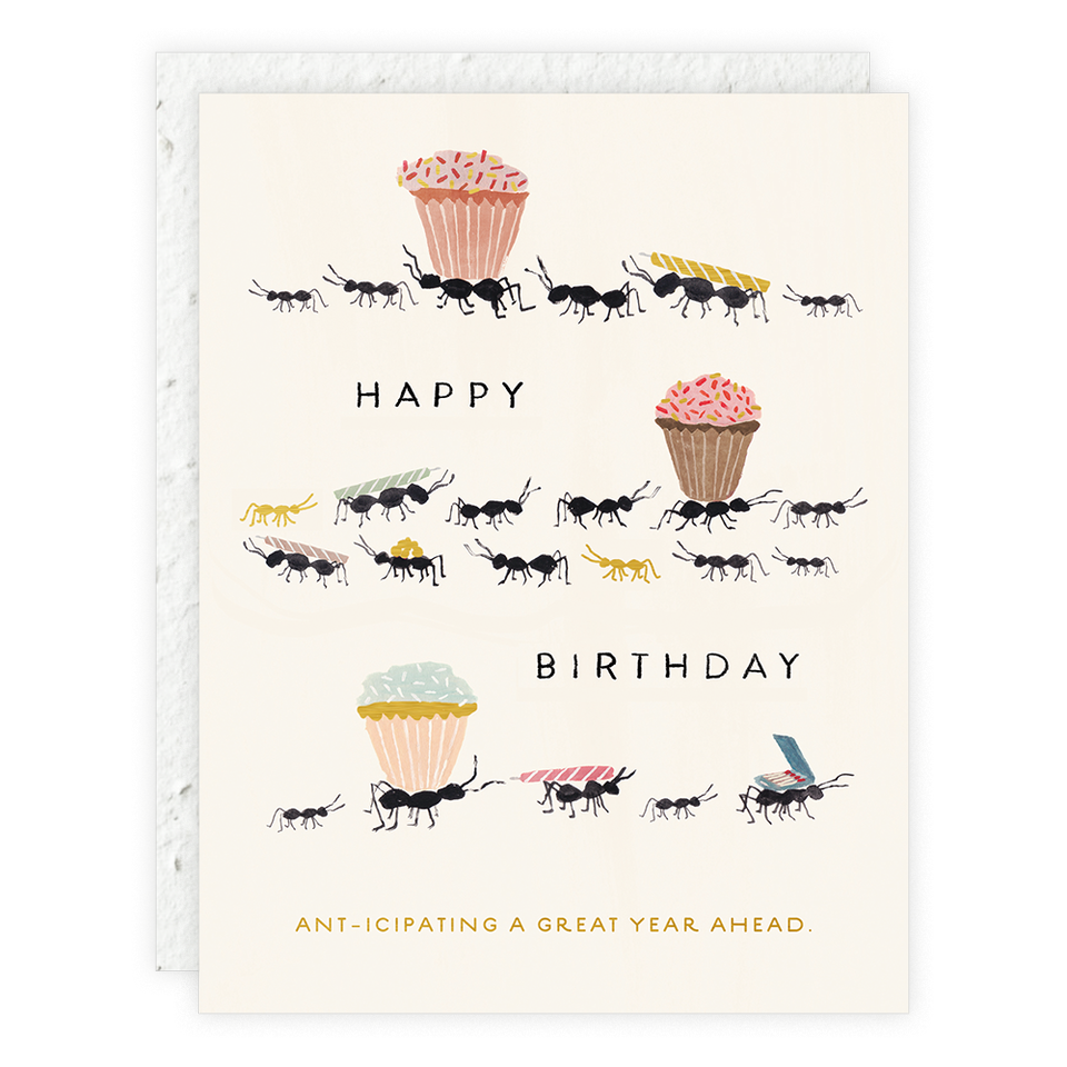 Ant-icipating A Great Year - Birthday Card