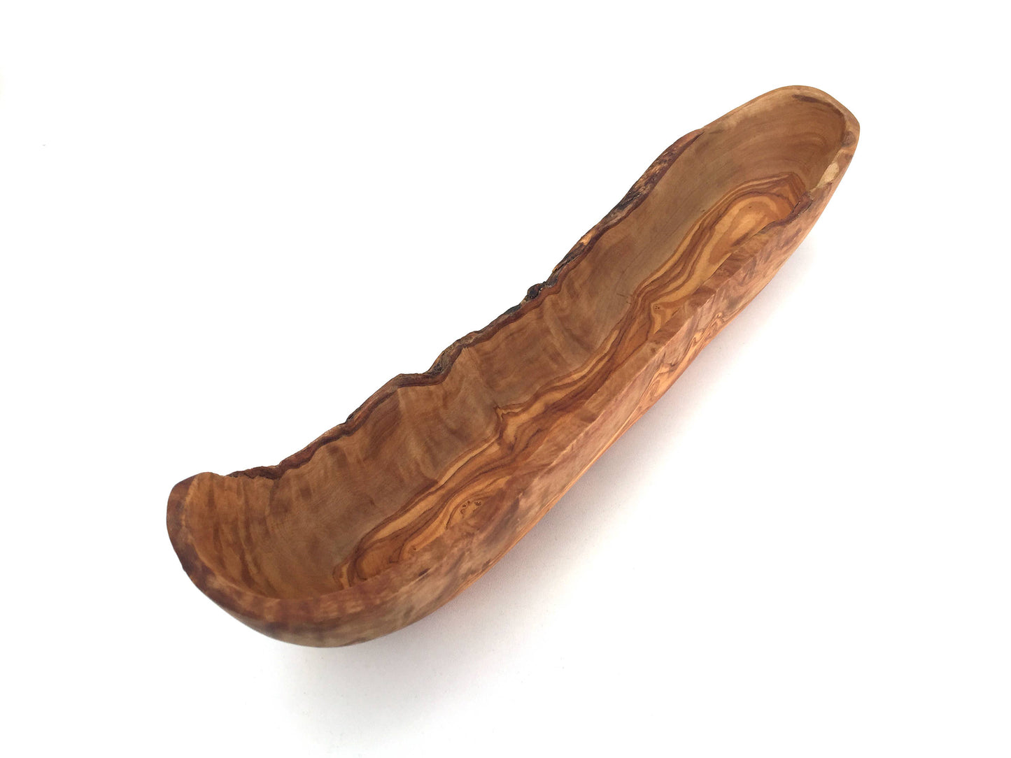Rustic Olive Wood Baguette Bowl