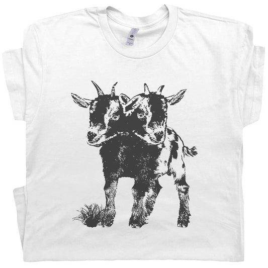 Two Head Goat T-Shirt
