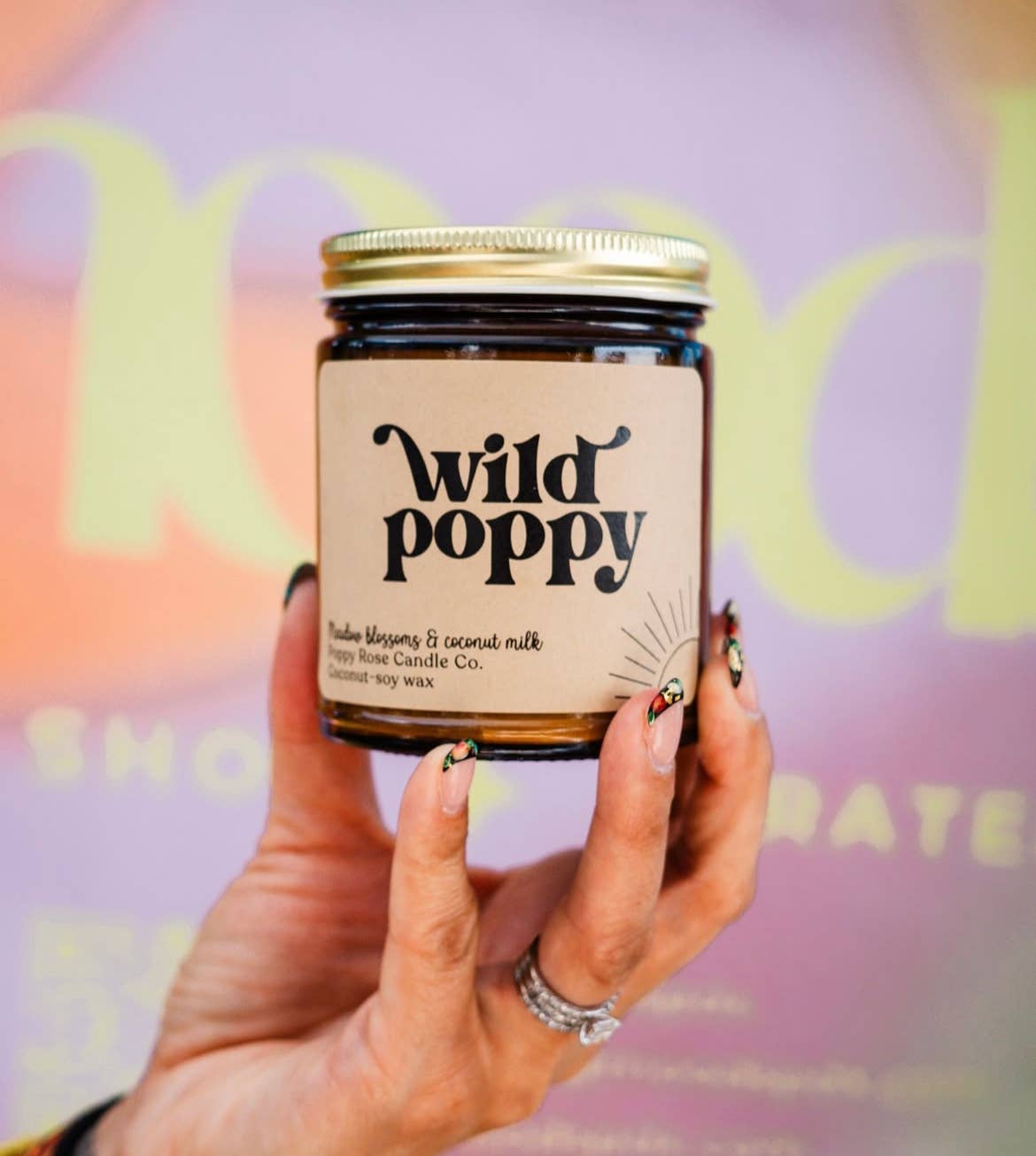 Wild Poppy Candle