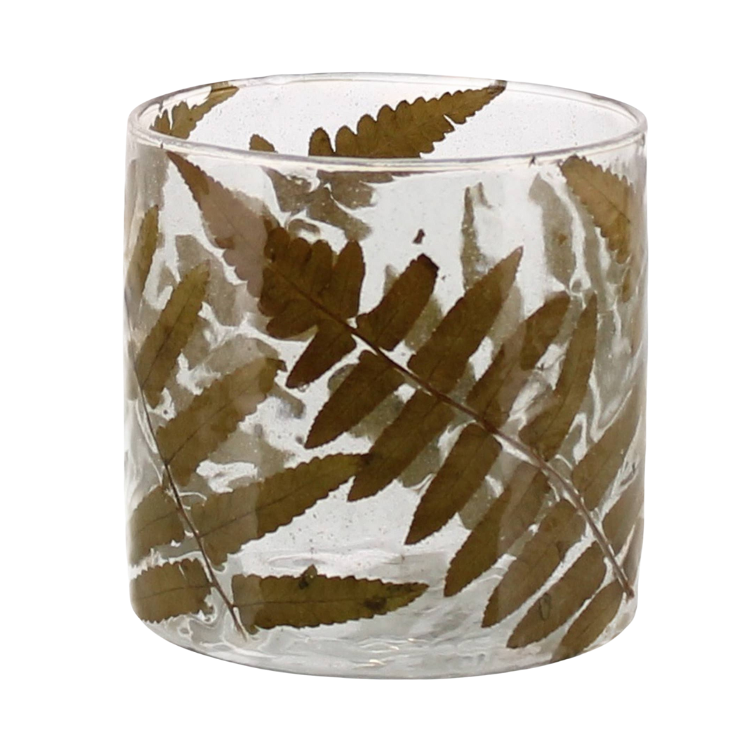 Medium Enameled Fern Hurricane
