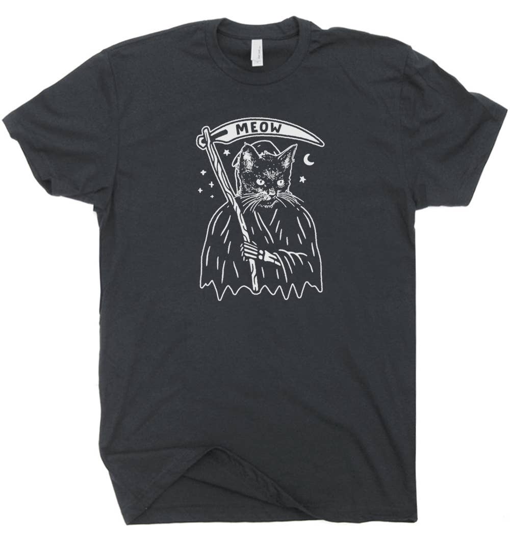 Grim Reaper Cat T-Shirt
