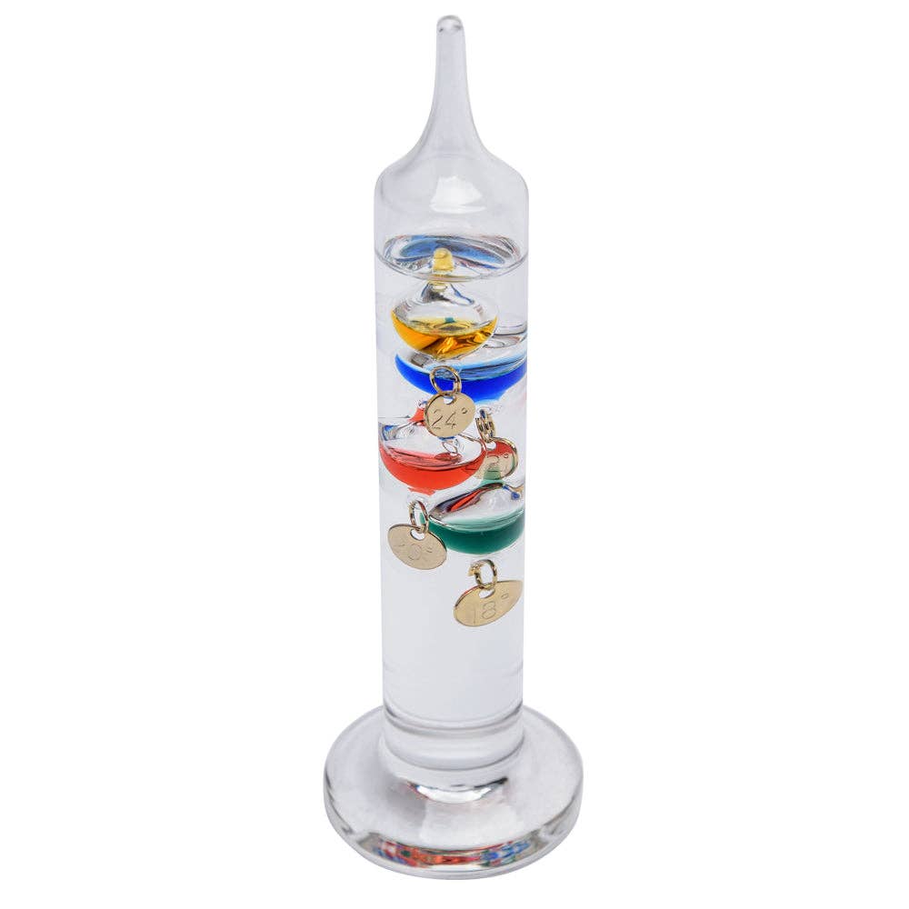 Galileo Thermometer Mini 6" Classic Weather Tool