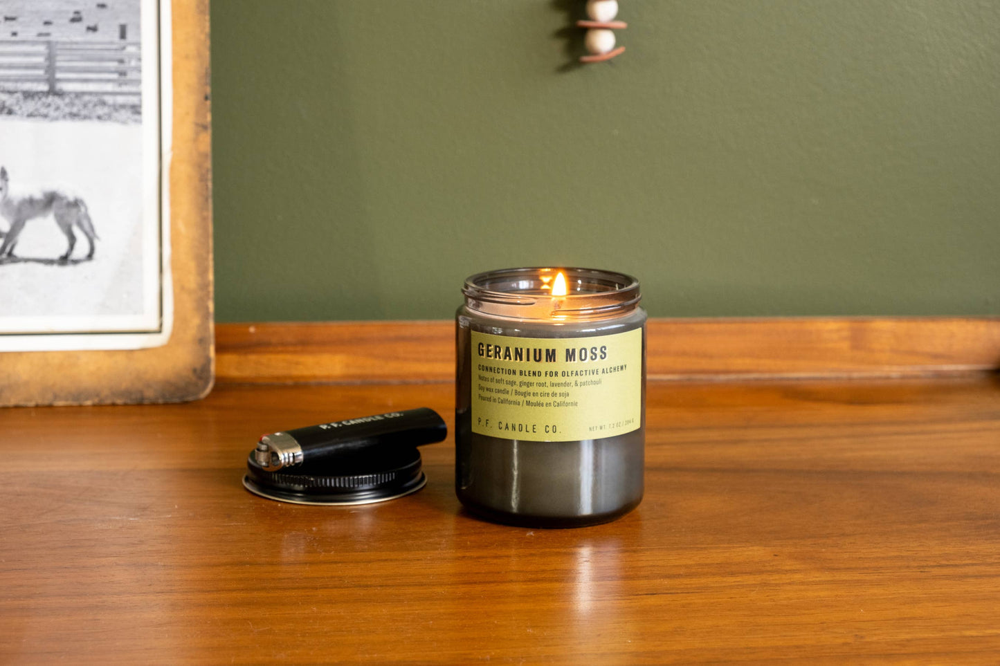 Geranium Moss Soy Candle