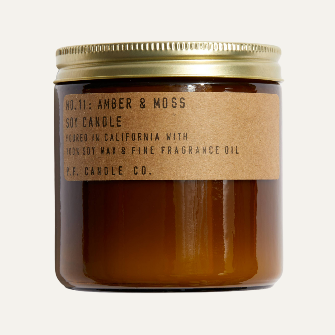 Amber & Moss Large Soy Candle