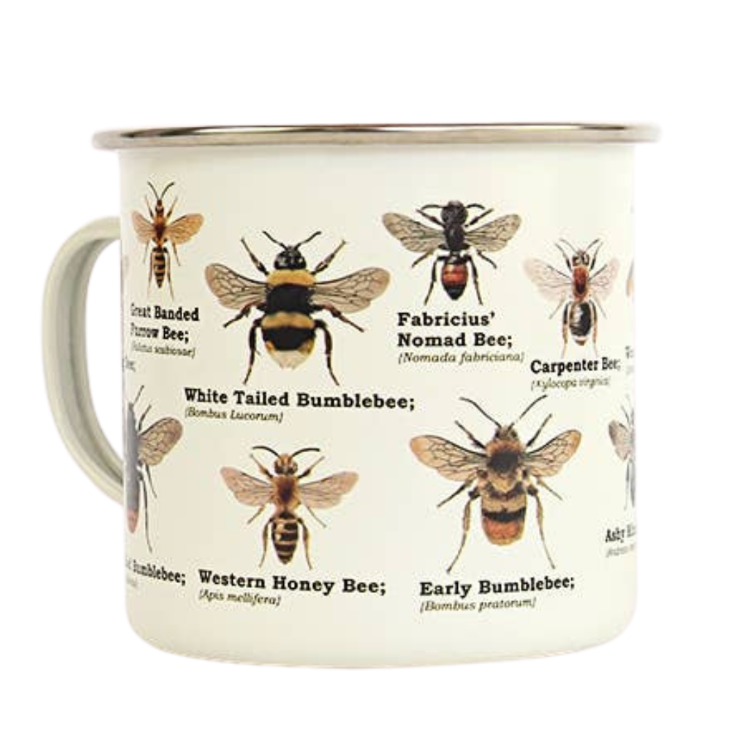 Bee Enamel Mug