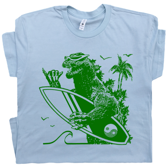 Godzilla Surfing T-Shirt