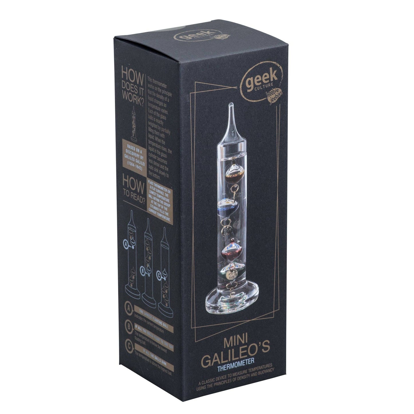 Galileo Thermometer Mini 6" Classic Weather Tool