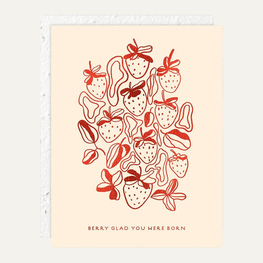 Strawberries - Birthday Card