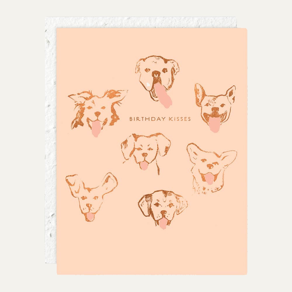 Dog Kisses - Birthday Card