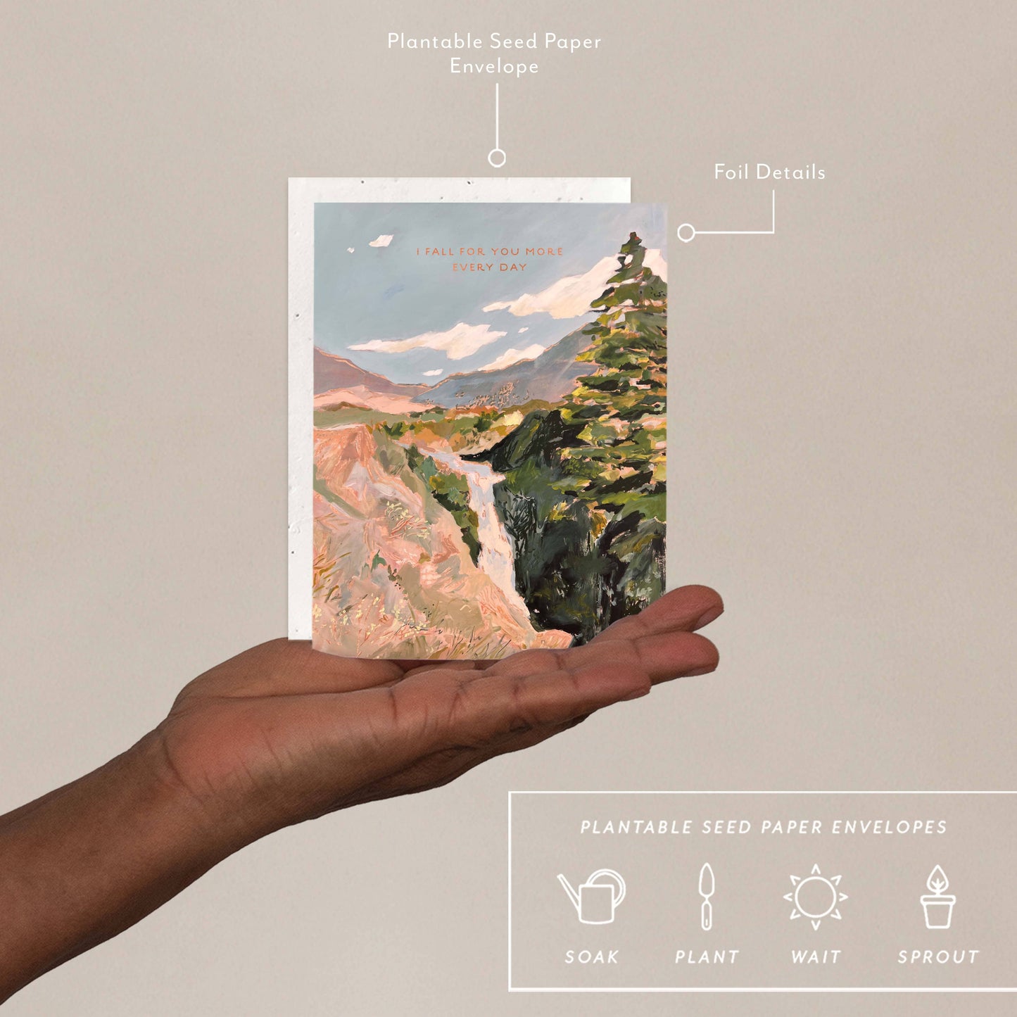 Waterfall - Love + Friendship Card