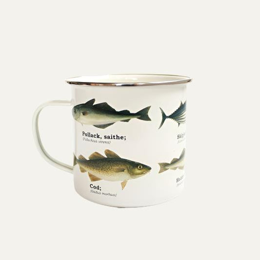 Fish Enamel Mug