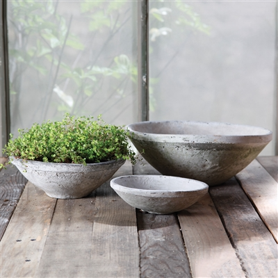 Rustic Whitestone Terra Cotta Bowl